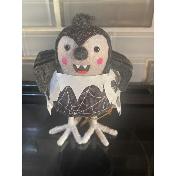Target Hyde & EEK! 2024 Halloween Featherly Friends Fabric Bird Black Spider