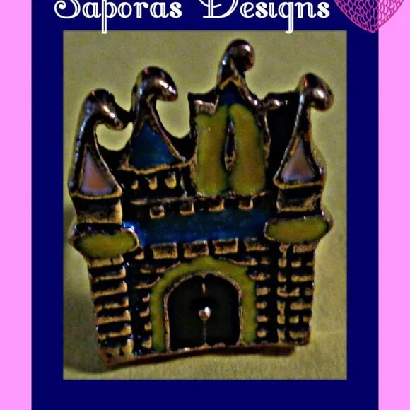 Size 6 Cinderella Castle Theme Ring Adjustable To Fit Most Fingers