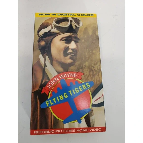 Flying Tigers (VHS, 1990, Colorized) John Wayne