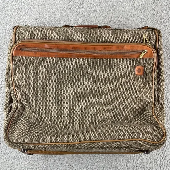 Vintage Hartmann Tweed Wool‎ Garment Bag Bi-Fold Travel Luggage 23
