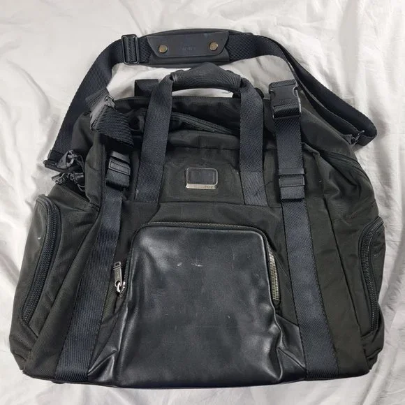 Tumi Buckley Duffel Bag Carry On Alpha Bravo Black Travel Airport Luggage