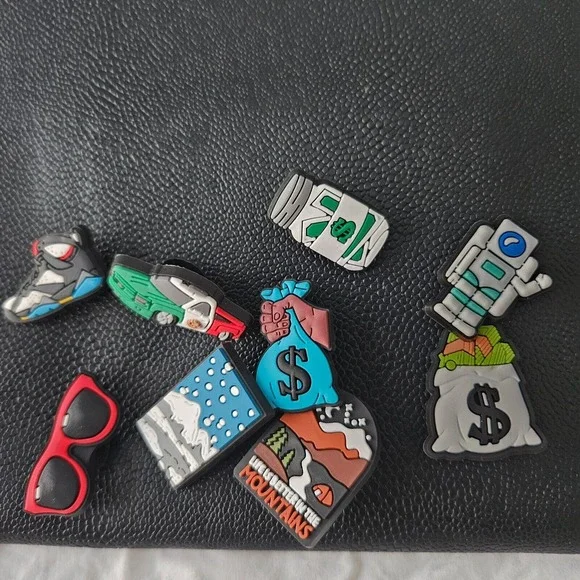 Lot Of Croc‎ Charms - Mixed Lot Of 9 Different Charms