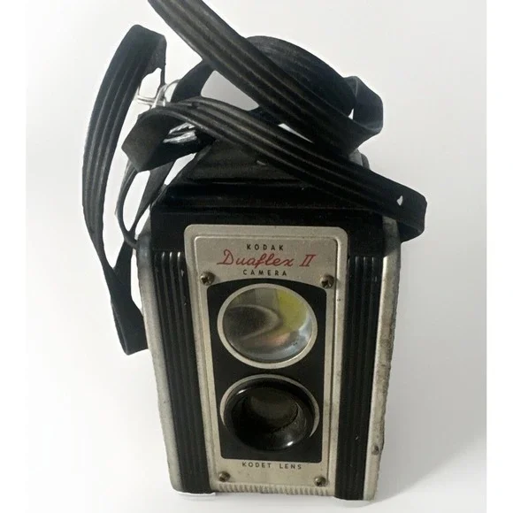1950's Kodac Duaflex II Film Box Camera Kodet Lens Collection NOT TESTED