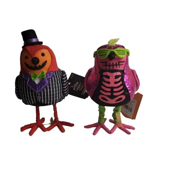 2 Target Featherly Friends Birds Halloween 2024 Glitters and Gourdon