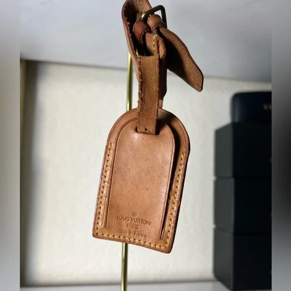 Authentic Vintage Louis Vuitton Luggage Tag & Poignet LV Hang Tag