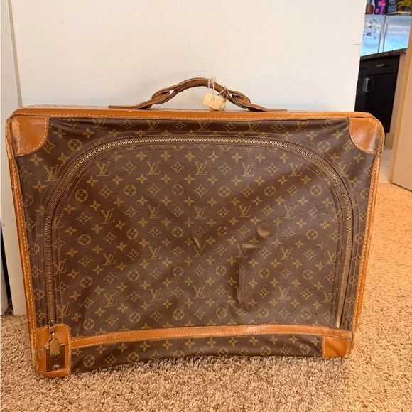Louis Vuitton Monogram Canvas Travel Garment Bag in Brown and Tan