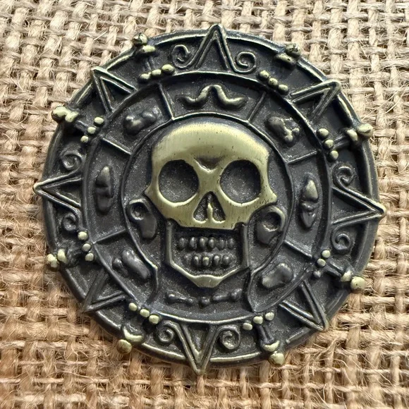 Disney Collectible Pin, 2006, Pirates of the Caribbean Coin, 1.75” diameter