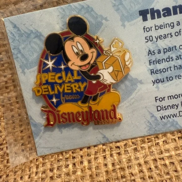 NWT Disneyland Resort 2005 Collectible Pin, 50th Anniversary, ~ 1.5” x 1.5”