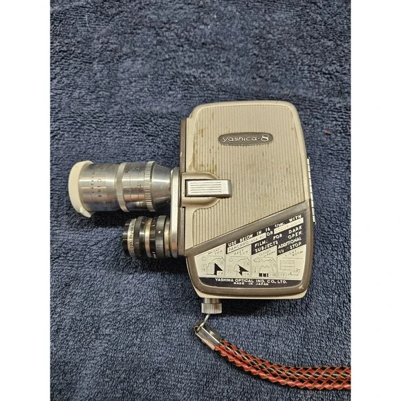 Vintage YASHICA -8 8MM MOVIE CAMERA Made In Japan Not Tested