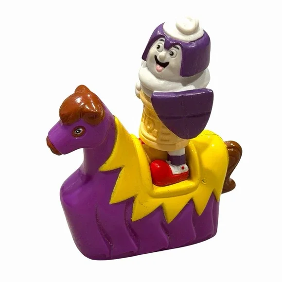 Y2K VTG Dairy Queen 2001 Knights of DQ Dilly Ice Cream Cone Horse Figure