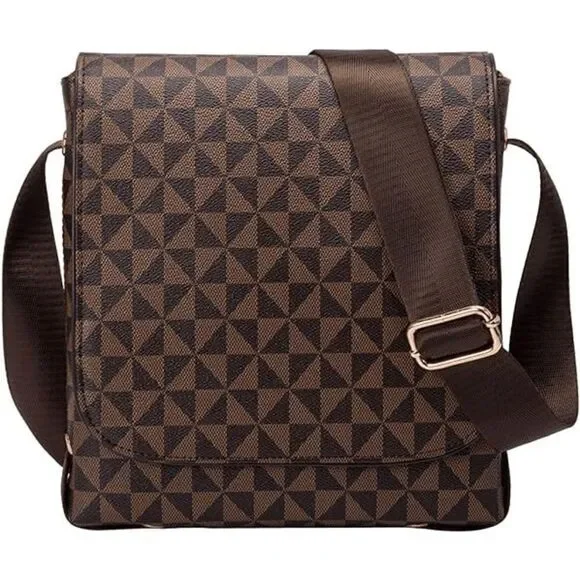 Flap Crossbody Bag Artificial Leather Shoulder bag Working Bag For Men Women