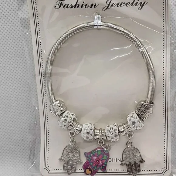 Brand New Three Hamsa Bracelet