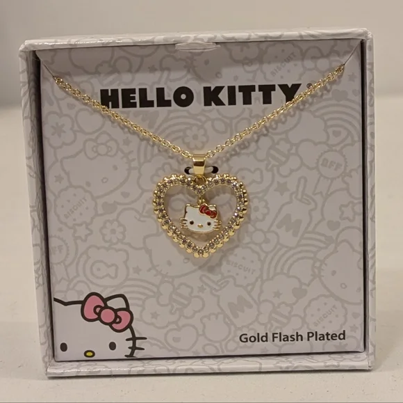 Hello Kitty Heart Necklace NIB