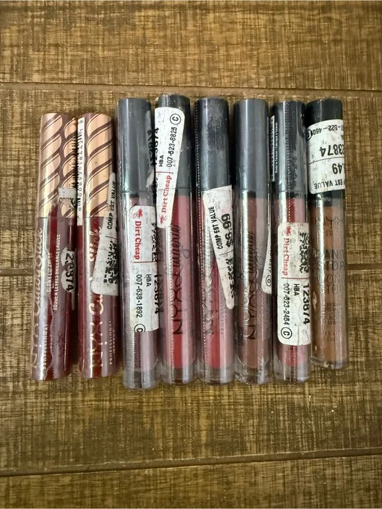 NYX Lip Liner Lot in Burgundy, Rose, Mauve, Nude, Brown