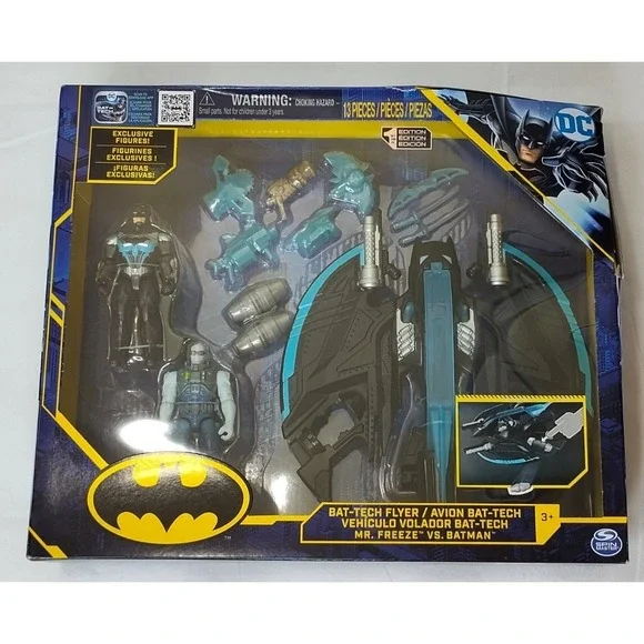DC Batman Bat-Tech Flyer with 4