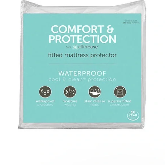 New Allerease waterproof fitted Mattress Protection
