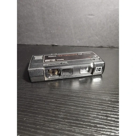 Kodak Tele Instamatic 708 Camera Vintage‎ Black Made in USA