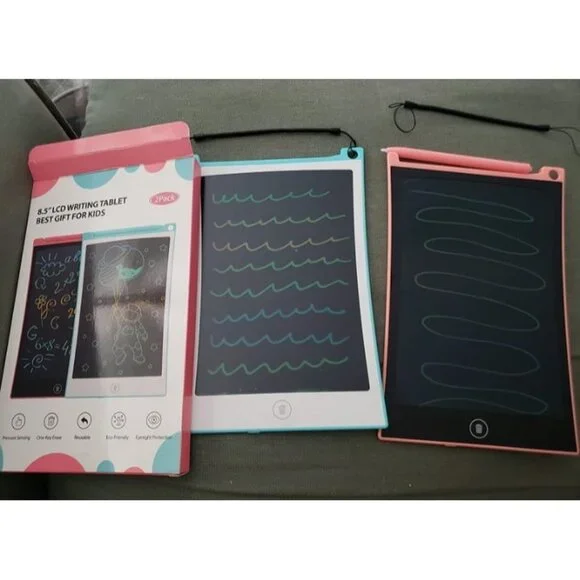 New 2 Pack LCD Writing Tablet, 8.5 Inch Colorful Doodle Board Drawing Tablet
