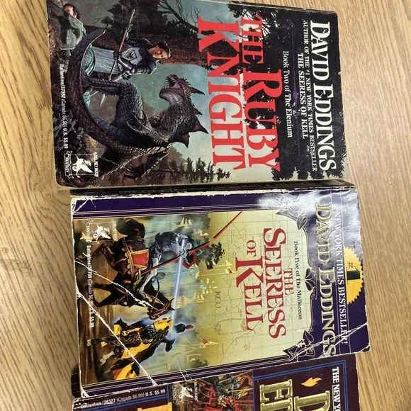 David Eddings Lot Of 6 Paperbacks Fantasy, Science Fiction, Adventure de1