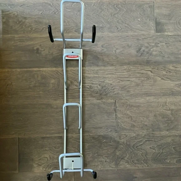 NIB The Container Store Golf Rack storage solid steel wall Mount