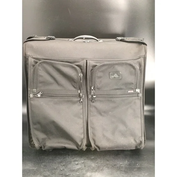 TUMI Alpha 2 Wheeled Garment Bag Carry On Ballistic Nylon Black Travel Luggage