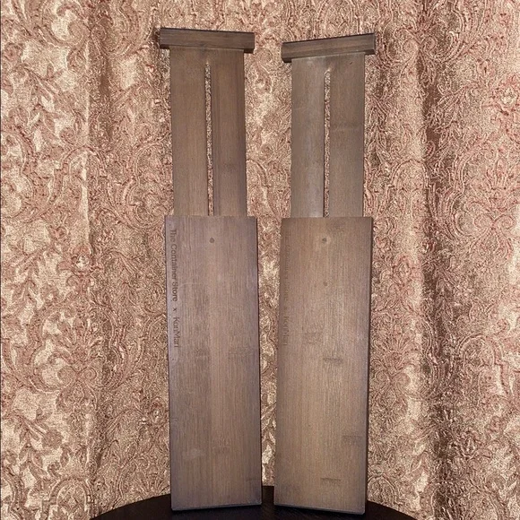 The Container Store. Drawer Dividers Elegant Brown Panels. Set of 2