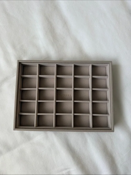 Container Store Stacker Jewelry Organizer Tray - 25 Compartment Storage