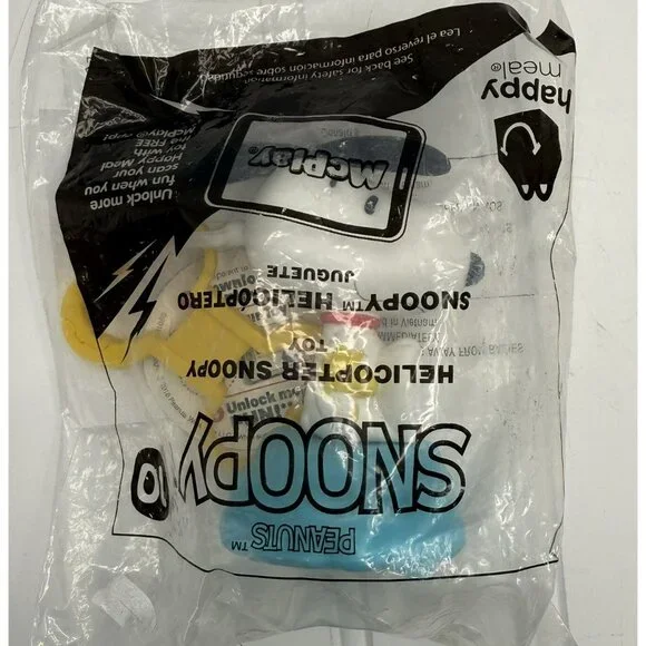 New McDonalds‎ 2018 Peanuts Helicopter Snoopy Toy #10 Happy Meal Toy Dog