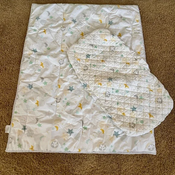 HTF Land of Nod Nightfall Bedding & Changing Pad Cover