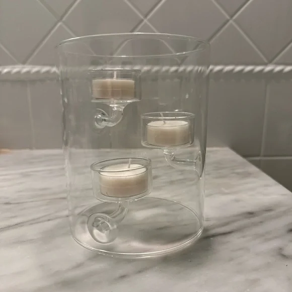 Suspended Glass Tea Light Holder