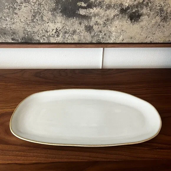 Container Store Stoneware Oval Platter