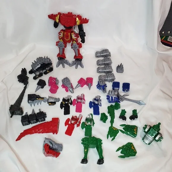 Huge Bandai DX Megazord Power Rangers Dino Fury Sentai Ryusoulger Kishiryu Lot