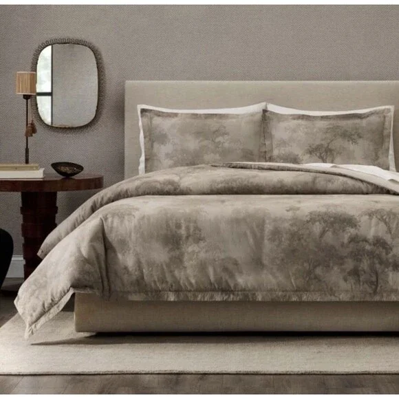 Jeremiah Brent Home 3pc King 'Walk in the Woods' Cotton Duvet Set New