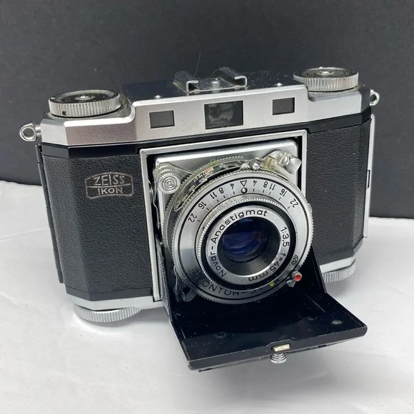 ZEISS Contina II Folding 524/24 35MM Film RF Camera Novar 45MM 3.5 Lens