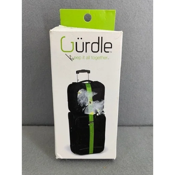 Gurdle 3 in 1 Luggage Strap Lime Green Compression Identification Bag‎ Connector