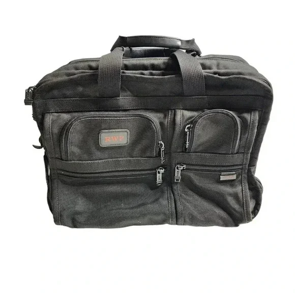 TUMI Alpha Deluxe‎ Wheel Rolling Expandable Laptop Briefcase Carry On Bag