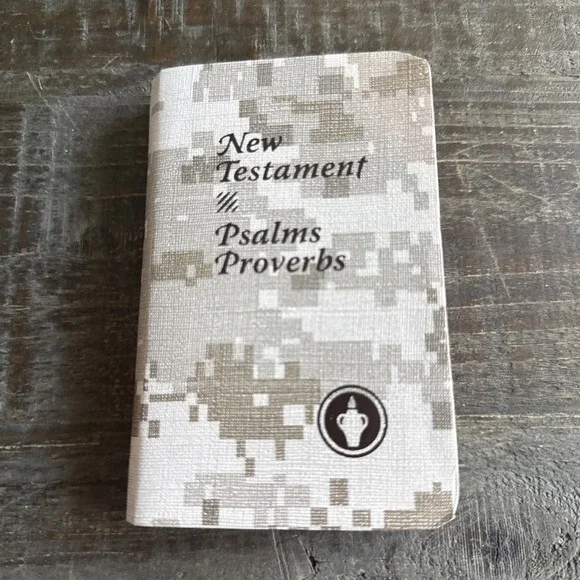 New Testament Bible Psalms Proverbs Digital Camouflage Color Pocket Size