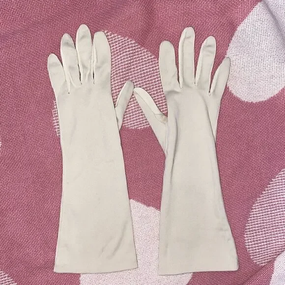 Vintage girls gloves beige size xs-small