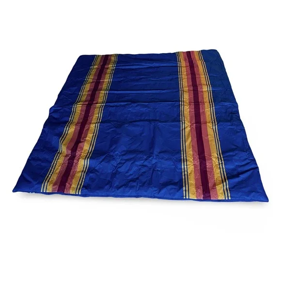 Pendleton Grand Canyon Striped King Comforter 2 Pillow Sham Set Blue 3pc Cotton