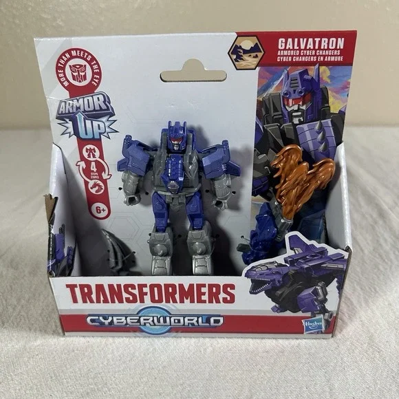 New Transformers CYBERWORLD Armored Cyber Changers Galvatron Action Figure