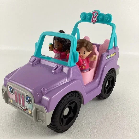 Fisher Price Little People Barbie Beach Cruiser Fun Songs Sounds with 2 Figures