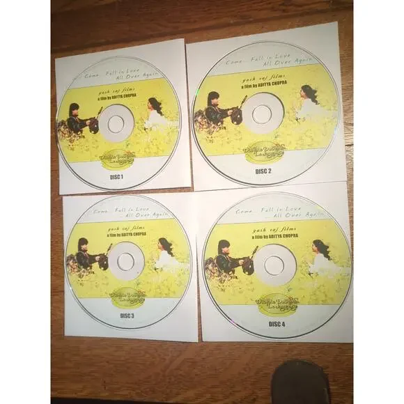 Dilwale Dulhania Le Jayenge Vcd 4 Disc Set Discs Only