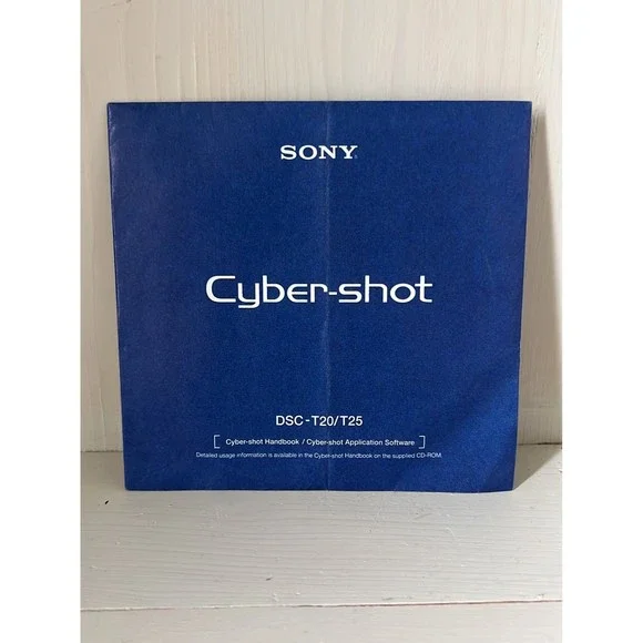 Sony Cybershot DSC-T20/T25 Digital Camera Software Picture Motion Browser Cd DVD