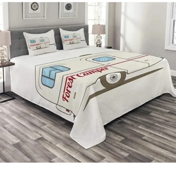 Quilted 3 Piece Coverlet Set with 2 Pillow Shams