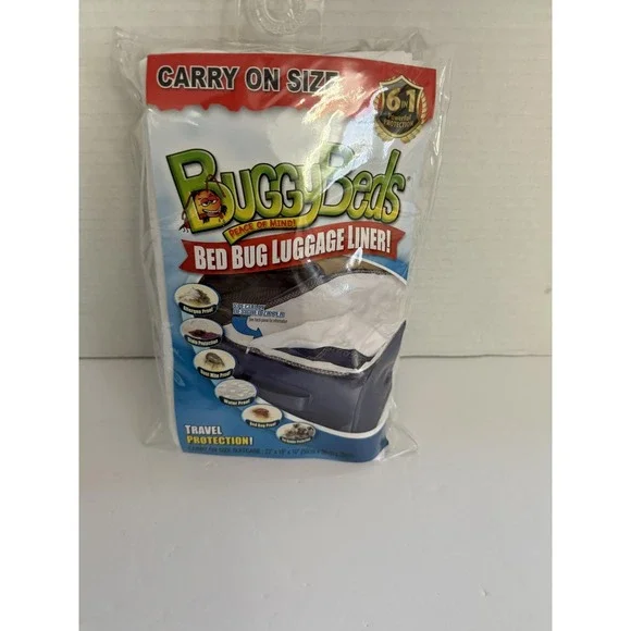 BuggyBeds Bed Bug Luggage Liner Carry On Size Travel‎ Protection New Sealed