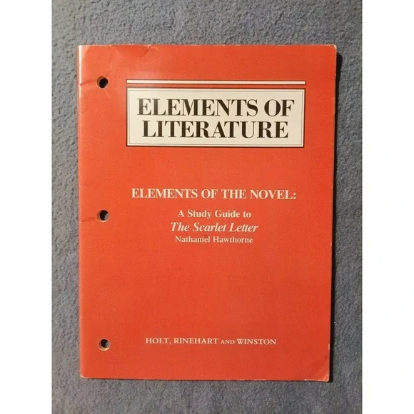 Elements of Literature Study Guide Nathaniel Hawthorne Textbook Novel