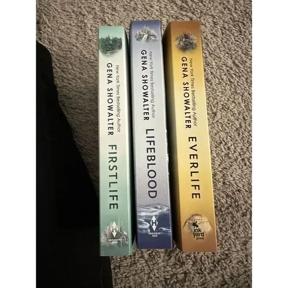 Gena Showalter EVERLIFE Including Lifeblood &‎ Firstlife Paperback USED Lot Of 3