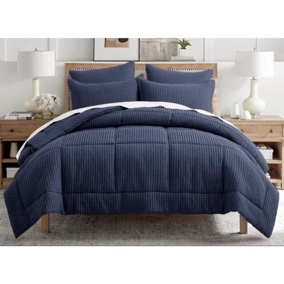 Levtex Home 2PC TWIN Mills Waffle Comforter Set