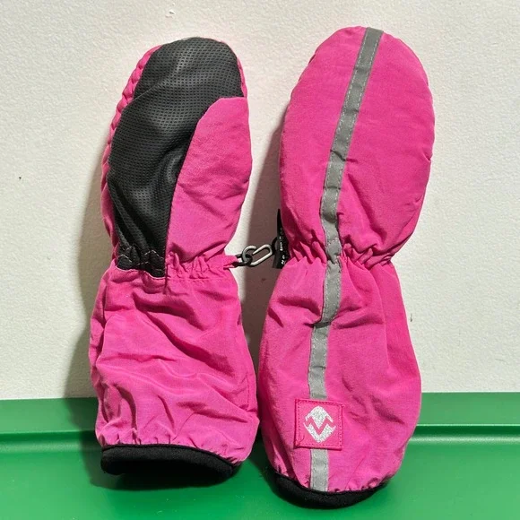 Kids Thinsulate 80 Gram Winter Mittens Hot Pink One Size