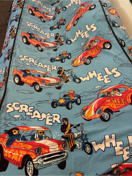 Vintage 1970s Sears Roebuck Screamers Twin Bedspread